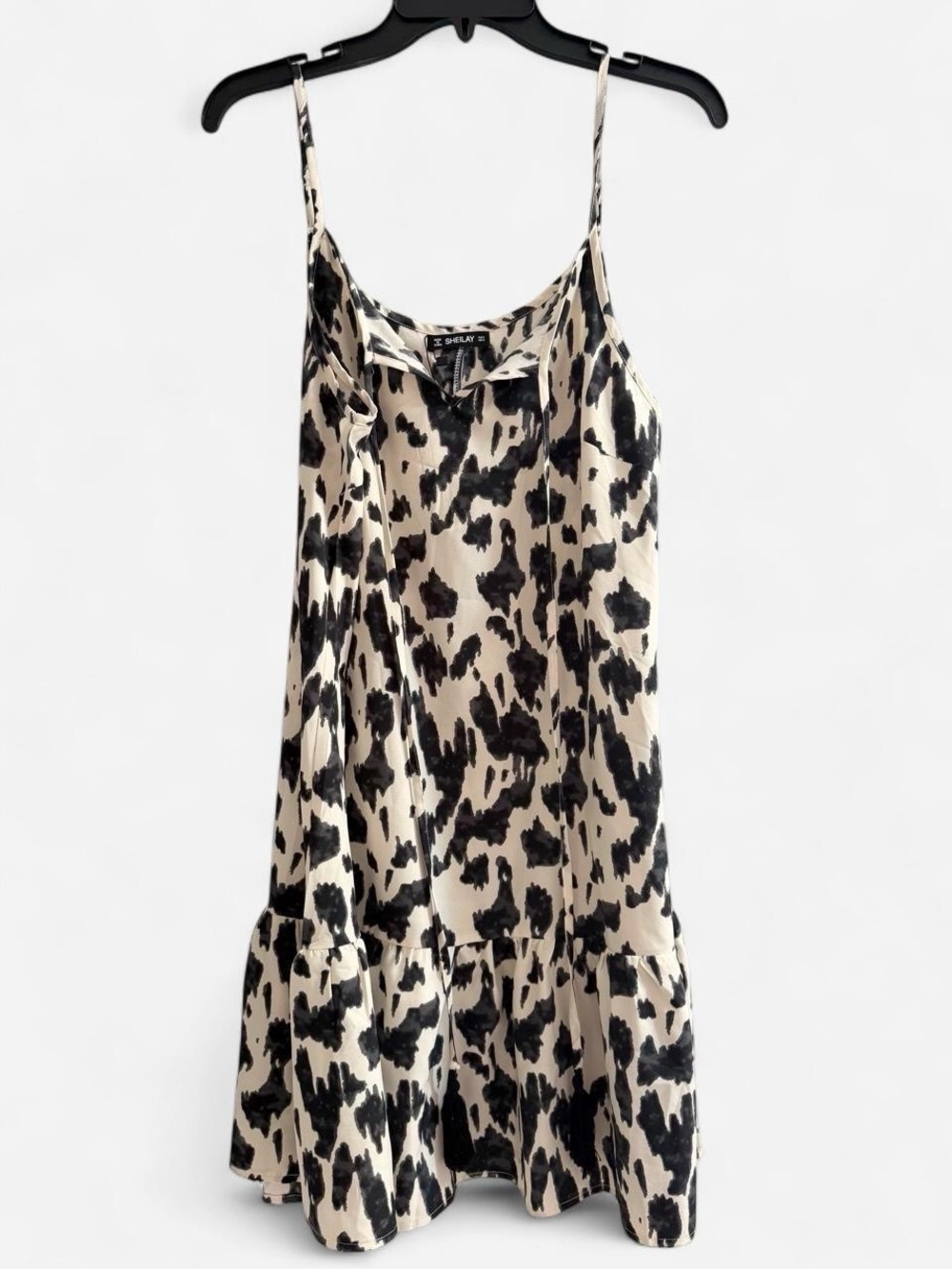 Black and White Animal Print Dress